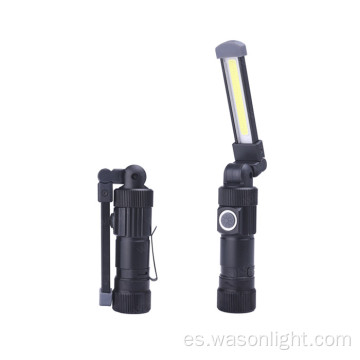 Luz de trabajo LED recargable USB magnética